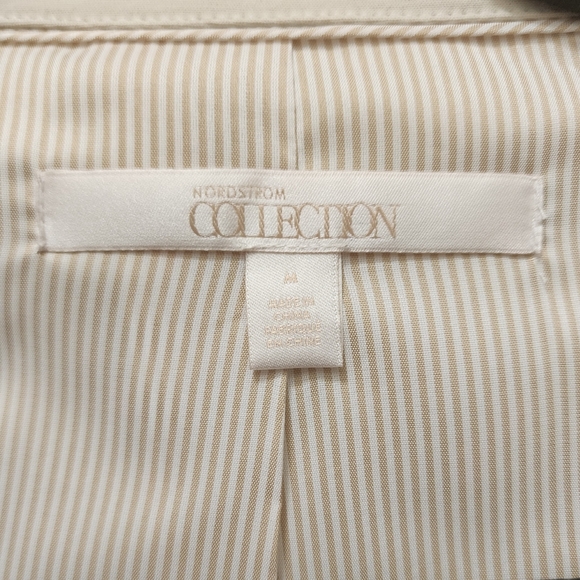 Nordstrom Collection Cotton Belted Trench Coat , Medium - Picture 6 of 7